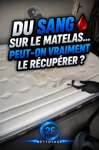 Du sang sur le matelas — peut-on vraiment le récupérer ?